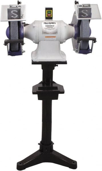 Palmgren - 12" Wheel Diam x 2" Wheel Width, 3 hp Grinder - 1-1/4" Arbor Hole Diam, 3 Phase, 1,725 Max RPM, 230/460 Volts - Exact Tooling