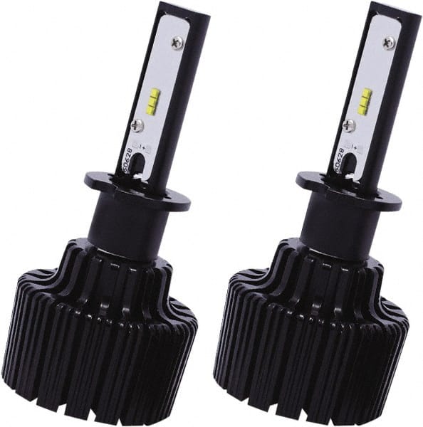 PRO-SOURCE - 4,500 Lumens, 12-24 VDC, H3 LED Headlight - 6500K Cool White Color Scale, 30 Low/High Watt, 30,000 to 50,000 Average Life Hours - Exact Tooling