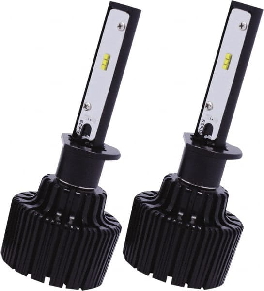 PRO-SOURCE - 4,500 Lumens, 12-24 VDC, H1 LED Headlight - 6500K Cool White Color Scale, 30 Low/High Watt, 30,000 to 50,000 Average Life Hours - Exact Tooling
