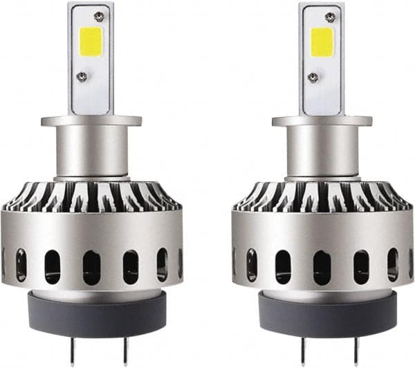 PRO-SOURCE - 5,000 Lumens, 12-24 VDC, H3 LED Headlight - 6500K Cool White Color Scale, 30 Low/High Watt, 30,000 to 50,000 Average Life Hours - Exact Tooling