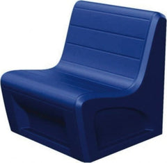 Made in USA - Slate Blue Polyethylene Guest Chair - 31" Wide x 33" High - Exact Tooling