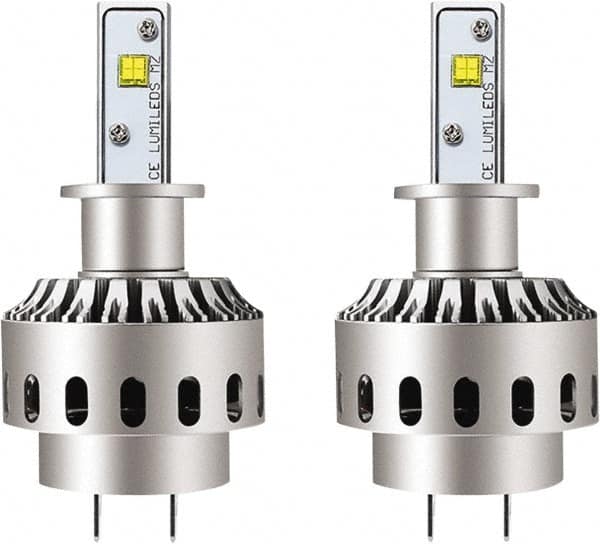 PRO-SOURCE - 8,000 Lumens, 12-24 VDC, H3 LED Headlight - 6500K Cool White Color Scale, 40 Low/High Watt, 30,000 to 50,000 Average Life Hours - Exact Tooling