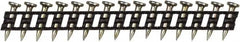 DeWALT - 11 Gauge 0.12" Shank Diam 0.73" Long Concrete Nails for Power Nailers - Steel, Yellow Zinc Finish, Smooth Shank, Angled Stick Plastic Collation, Round Head - Exact Tooling