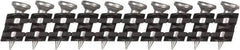 DeWALT - 11 Gauge 0.12" Shank Diam 1/2" Long Concrete Nails for Power Nailers - Steel, Zinc Finish, Smooth Shank, Angled Stick Plastic Collation, Round Head - Exact Tooling