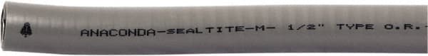 Anaconda Sealtite - 1" Trade Size, 400' Long, Flexible Liquidtight Conduit - Galvanized Steel & PVC, 1" ID, Gray - Exact Tooling