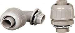 Anaconda Sealtite - 1" Trade, Nylon Threaded 90° Liquidtight Conduit Connector - Insulated - Exact Tooling