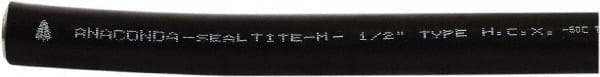 Anaconda Sealtite - 1" Trade Size, 400' Long, Flexible Liquidtight Conduit - Galvanized Steel & Rubber, 25.4mm ID, Black - Exact Tooling