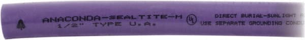 Anaconda Sealtite - 1/2" Trade Size, 500' Long, Flexible Liquidtight Conduit - Galvanized Steel & PVC, 12.7mm ID - Exact Tooling