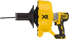 DeWALT - Battery Battery Drain Cleaning Machine - For 3" Pipe, 5/16" x 35' Cable - Exact Tooling