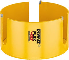 DeWALT - 5-1/4" Diam, 2" Cutting Depth, Hole Saw - Carbide-Tipped Saw, Toothed Edge - Exact Tooling