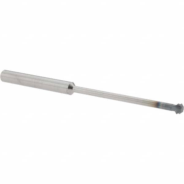 Accupro - 1/4° 1/4" Cut Diam, 1/8" Cut Width, 1/4" Shank, Solid Carbide Double-Angle Cutter - Exact Tooling