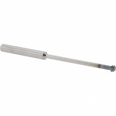 Accupro - 1/4° 1/4" Cut Diam, 1/8" Cut Width, 1/4" Shank, Solid Carbide Double-Angle Cutter - Exact Tooling