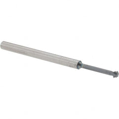 Accupro - 1/8° 1/8" Cut Diam, 0.062" Cut Width, 1/8" Shank, Solid Carbide Double-Angle Cutter - Exact Tooling