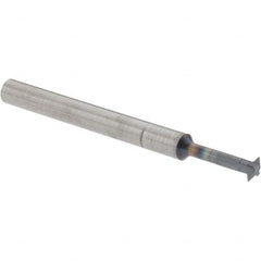 Accupro - 1/8° 1/8" Cut Diam, 0.036" Cut Width, 1/8" Shank, Solid Carbide Double-Angle Cutter - Exact Tooling