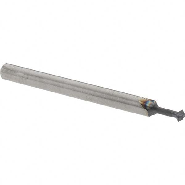 Accupro - 3/32° 3/32" Cut Diam, 0.047" Cut Width, 1/8" Shank, Solid Carbide Double-Angle Cutter - Exact Tooling