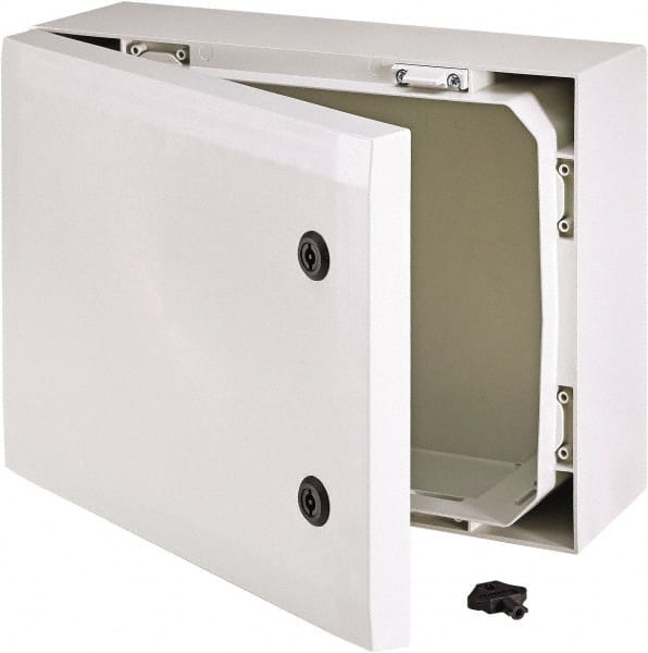 Fibox - Polycarbonate Standard Enclosure Hinge Cover - NEMA 4, 4X, 8.27" Wide x 19.69" High x 15.75" Deep, Impact Resistant - Exact Tooling