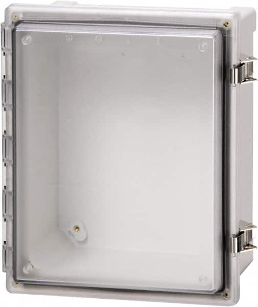 Fibox - Polycarbonate Standard Enclosure Hinge Cover - NEMA 4, 4X, 6, 6P, 12, 13, 16" Wide x 18" High x 10" Deep, Impact, Moisture & Corrosion Resistant, Dirt-tight & Dust-tight - Exact Tooling