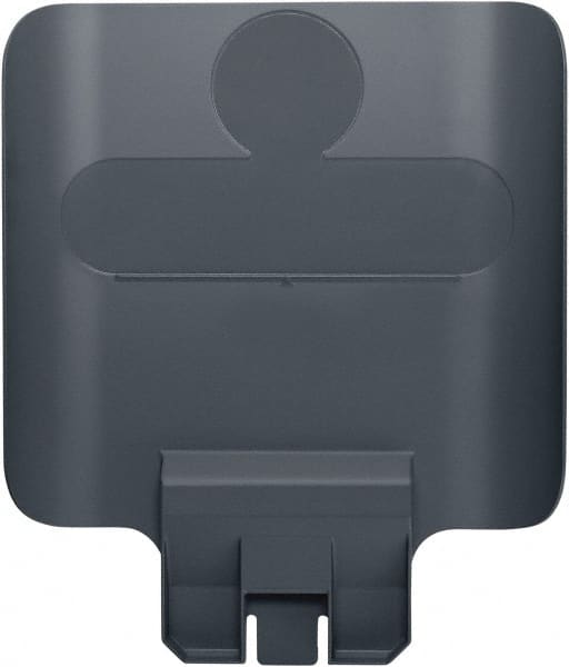 Rubbermaid - Square Lid for Use with 23 Gal Rectangular Recycle Containers - Gray, Polypropylene, For Slim Jim Trash Cans - Exact Tooling