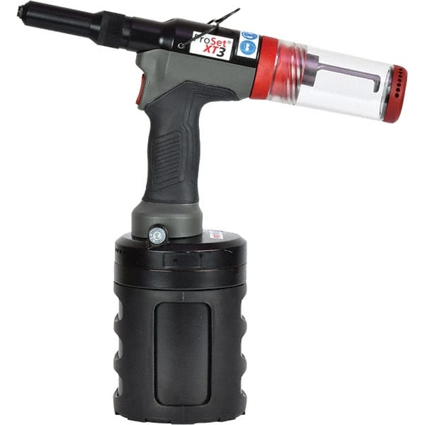 STANLEY Engineered Fastening - 5/32 to 1-1/2" Capacity, Air Riveter - 5.77 CFM, 1" Long Stroke, 1/4 NPT Inlet, Industrial Duty - Exact Tooling