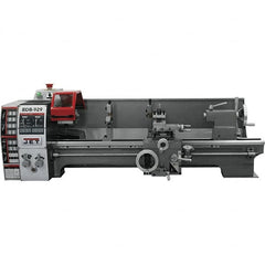 Jet - 8-3/4" Swing, 27-1/2" Between Centers, 115 Volt, Single Phase Bench Lathe - 3MT Taper, 3/4 hp, 130 to 2,000 RPM, 3/4" Bore Diam, 20" Deep x 30" High x 55" Long - Exact Tooling
