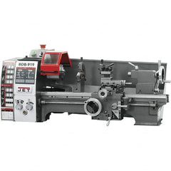 Jet - 8-3/4" Swing, 18" Between Centers, 115 Volt, Single Phase Bench Lathe - 3MT Taper, 3/4 hp, 130 to 2,000 RPM, 3/4" Bore Diam, 20" Deep x 30" High x 40" Long - Exact Tooling