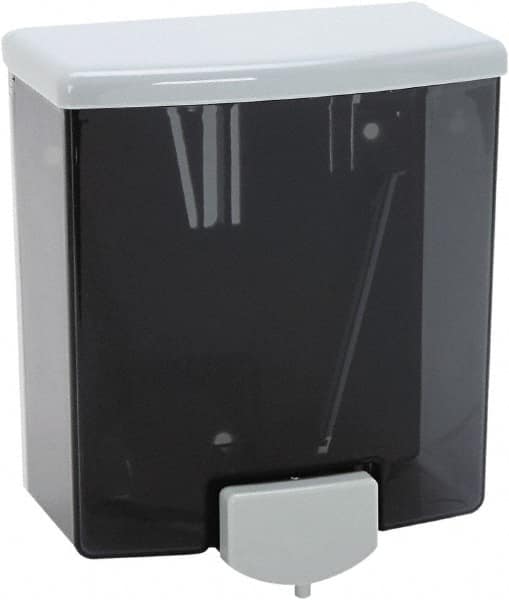 Bobrick - 40 oz Liquid Hand Soap Dispenser - Plastic, Wall Mounted, Black & Gray - Exact Tooling
