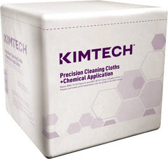 Kimtech - 1/4 Fold Clean Room/Lab/Critical Task Wipes - Poly Pack, 12" x 12-1/2" Sheet Size, White - Exact Tooling