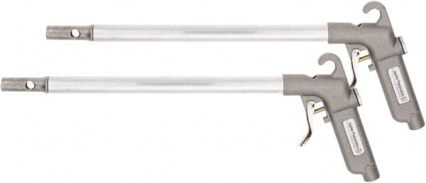 PRO-SOURCE - 150 Max psi High Power Venturi Nozzle Pistol Grip Blow Gun - 1/4 NPT Inlet, 36" Tube Length, Aluminum - Exact Tooling
