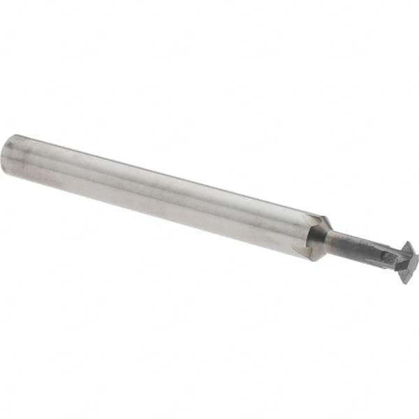 Accupro - 3/16° 3/16" Cut Diam, 0.055" Cut Width, 3/16" Shank, Solid Carbide Double-Angle Cutter - Exact Tooling
