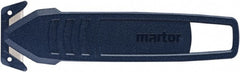 Martor USA - Recessed/Hook Blade Safety Utility Knife - Dark Blue Poly-Steel Handle, 1 Blade Included - Exact Tooling