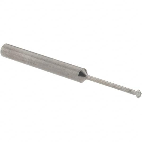 Accupro - 5/64° 5/64" Cut Diam, 0.039" Cut Width, 1/8" Shank, Solid Carbide Double-Angle Cutter - Exact Tooling