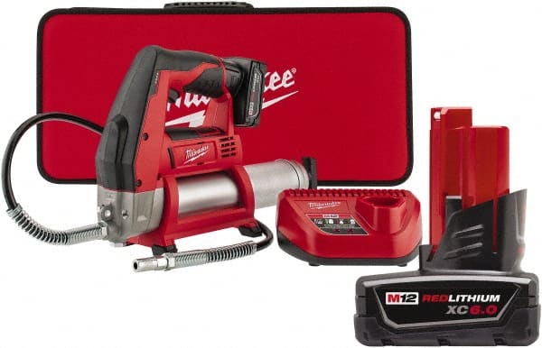 Milwaukee Tool - 8,000 psi Battery-Operated Grease Gun - Exact Tooling
