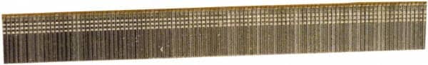Stanley Bostitch - 18 Gauge 0.05" Shank Diam 5/8" Long Brad Nails for Power Nailers - Steel, Bright Finish, Ring Shank, Straight Stick Adhesive Collation, Brad Head, Chisel Point - Exact Tooling