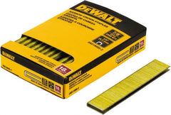 DeWALT - 7/8" Long x 1/4" Wide, 18 Gauge Crowned Construction Staple - Steel, Copper Finish, Chisel Point - Exact Tooling