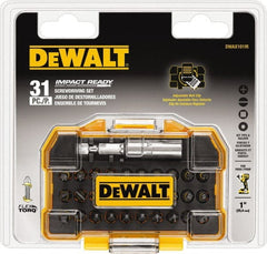 DeWALT - 31 Piece, Impact Ready Accessory Set - 1/4" Drive, Phillips, Slotted, Torx, Hex Point - Exact Tooling