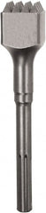 DeWALT - 1-3/4" Head Width, 10" OAL, 3/4" Shank Diam, Bushing Tool Chisel - SDS Max Drive, SDS Max Shank, Steel - Exact Tooling