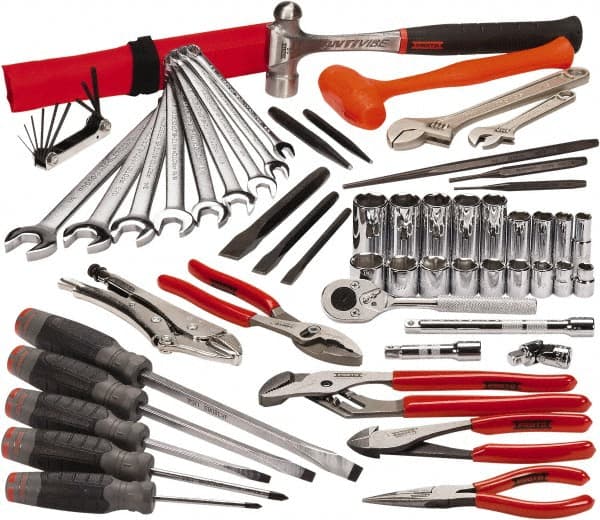 Proto - 62 Piece 3/8" Drive Master Tool Set - Comes in Tool Box - Exact Tooling