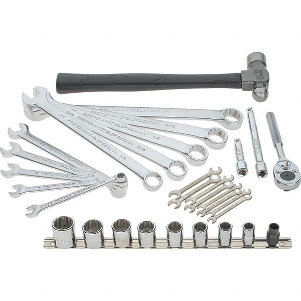 Proto - 33 Piece 3/8 & 1/2" Drive Master Tool Set - Comes in Tool Chest - Exact Tooling
