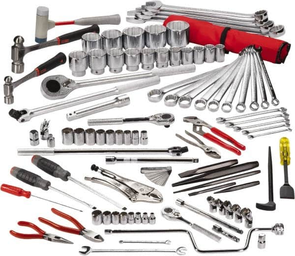 Proto - 92 Piece 3/8, 1/2 & 3/4" Drive Master Tool Set - Comes in Top Chest - Exact Tooling
