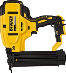 DeWALT - Cordless Brad Nailer - 18 Gauge Nail Diam, 5/8 to 2-1/8" Long Nail, Lithium-Ion Batteries Not Included - Exact Tooling