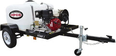 Simpson - Gas, 8.5 hp, 3,800 psi, 3.5 GPM, Cold Water Pressure Washer - CAT Triplex, 100' x 3/8" Hose - Exact Tooling