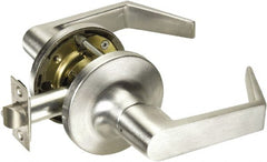 Yale - Privacy Lever Lockset - 2-3/4" Back Set, Steel, Brushed Chrome Finish - Exact Tooling
