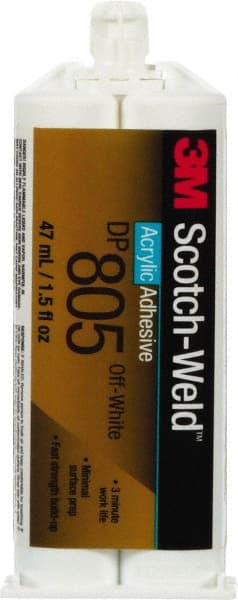 3M - 48.5 mL Cartridge Two Part Acrylic Adhesive - 3 to 4 min Working Time - Exact Tooling