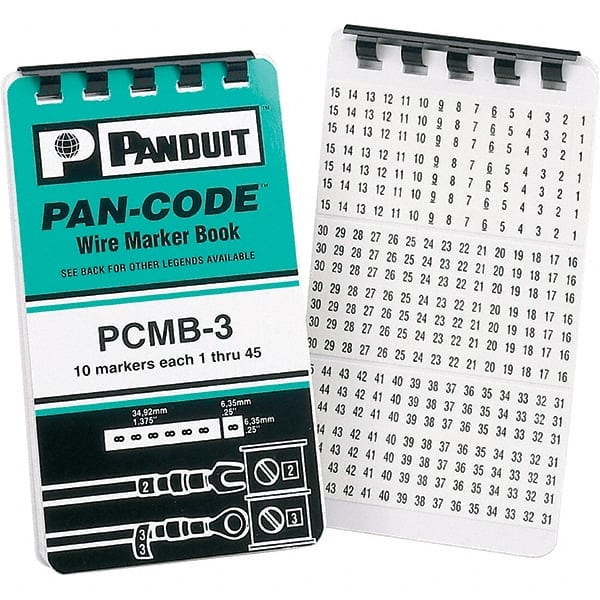 Panduit - Wire Marker Books & Pens Wire Marker Type: Book Ink Color: Black - Exact Tooling