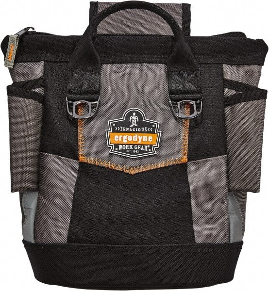 Ergodyne - General Purpose Holster with 10 Pockets - Ballistic Polyester, Gray, 11-1/2" Wide x 13" High x 6" Deep - Exact Tooling