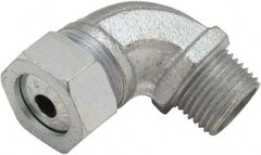 Hubbell-Raco - 1/2" Trade, Malleable Iron Angled Liquidtight Conduit Connector - Exact Tooling