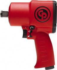 Chicago Pneumatic - 3/4" Drive, 4,850 RPM, 1,050 Ft/Lb Torque Impact Wrench - Pistol Grip Handle, 960 IPM, 34.75 CFM, 90 psi, 3/8" NPT Inlet - Exact Tooling