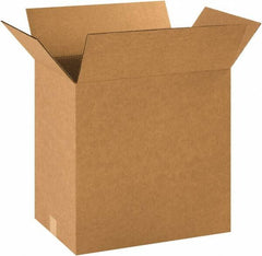 Made in USA - 12" Wide x 20" Long x 20" High Rectangle Corrugated Shipping Box - 1 Wall, Kraft (Color), 65 Lb Capacity - Exact Tooling