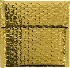 Made in USA - 6-3/4" Long x 7" Wide Peel-Off Self-Seal Bubble Mailer - Gold - Exact Tooling