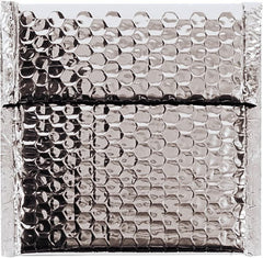 Made in USA - 6-3/4" Long x 7" Wide Peel-Off Self-Seal Bubble Mailer - Silver - Exact Tooling